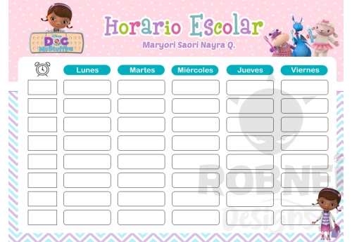 Doctora Juguete Horario Escolar